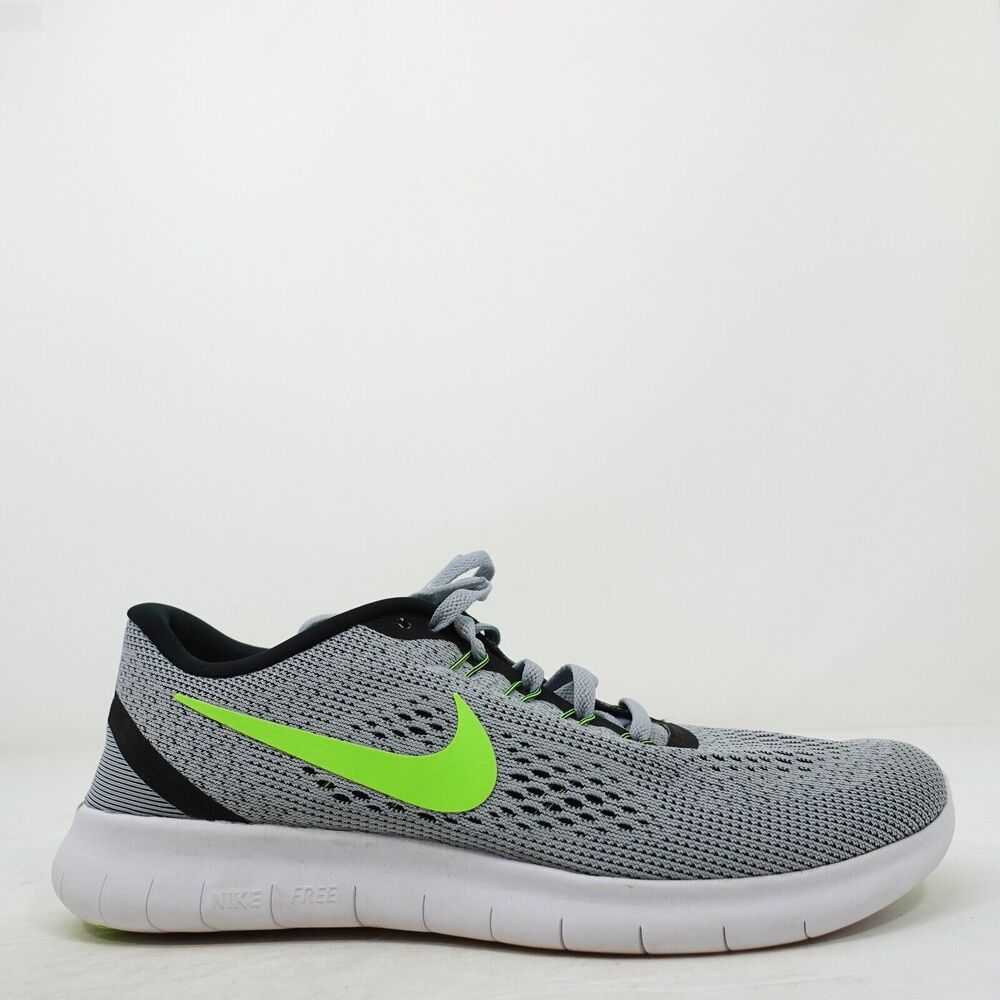 NIKE Free RN Gray Green Black Running Shoes Sneakers 831508-003 Mens Size 7.5